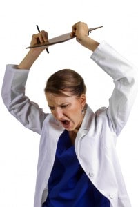frustrated doctor